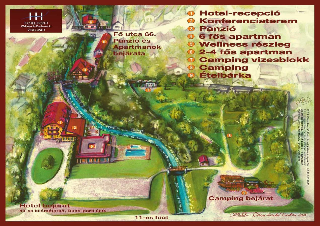 Hotel Honti Wellness Es Konferencia Szalloda Вишеград Экстерьер фото